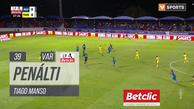 Tondela, Penálti, Tiago Manso aos 39'