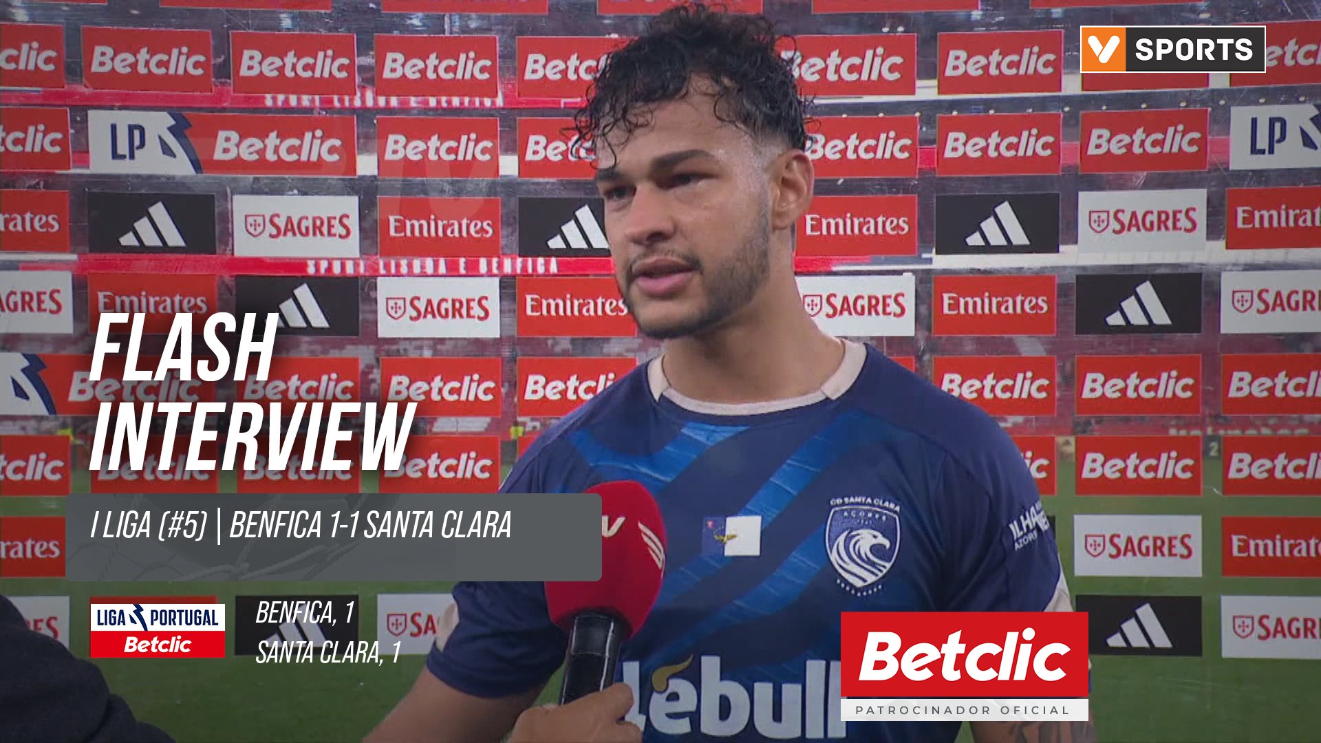 I Liga (#5) | Benfica 1-1 Santa Clara: Flash Interview Sidney Lima