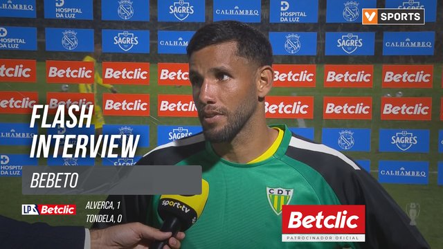 I Liga (#5) | Alverca 1-0 Tondela: Flash Interview Bebeto
