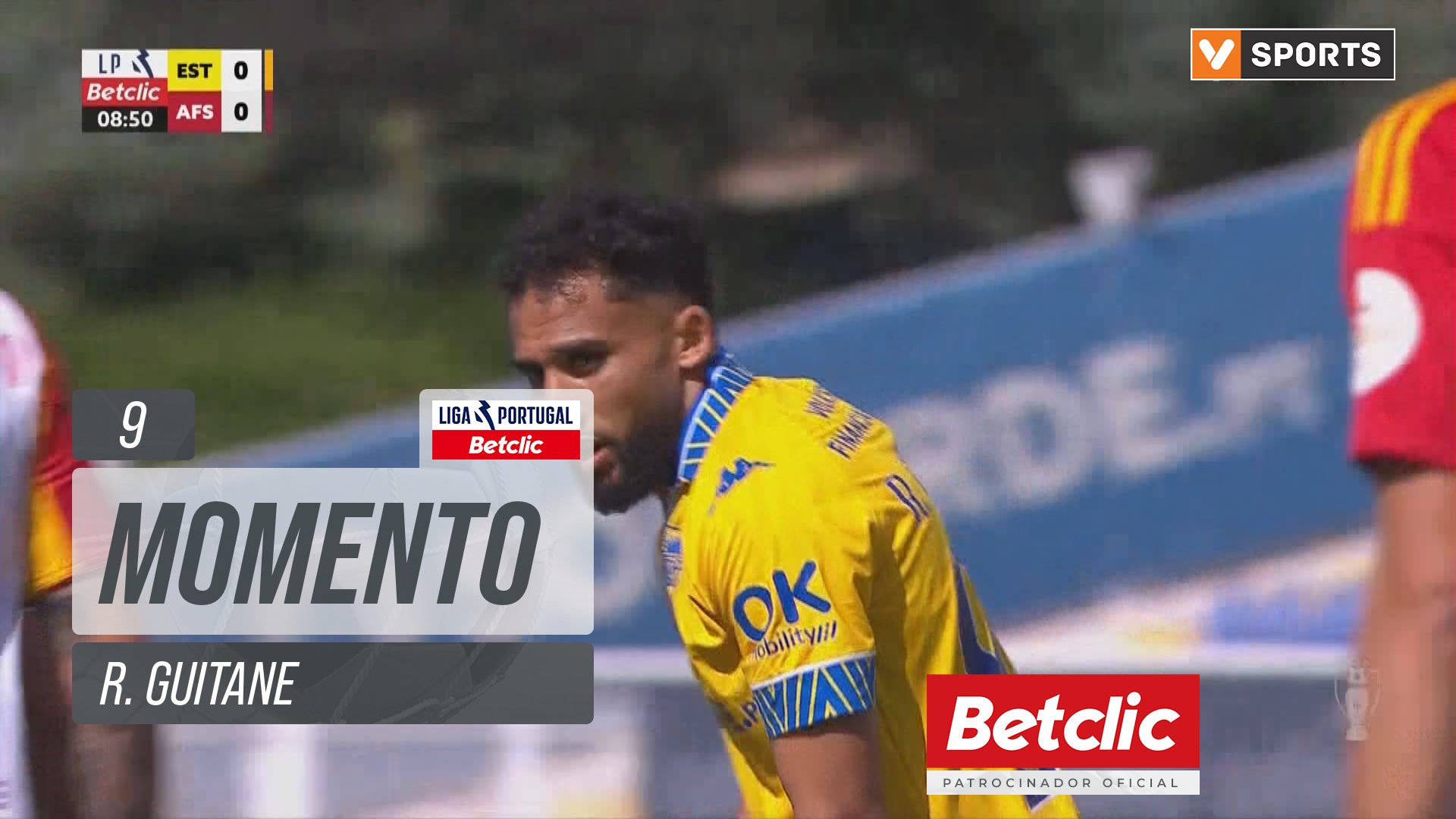 Estoril, Jogada, R. Guitane aos 9'