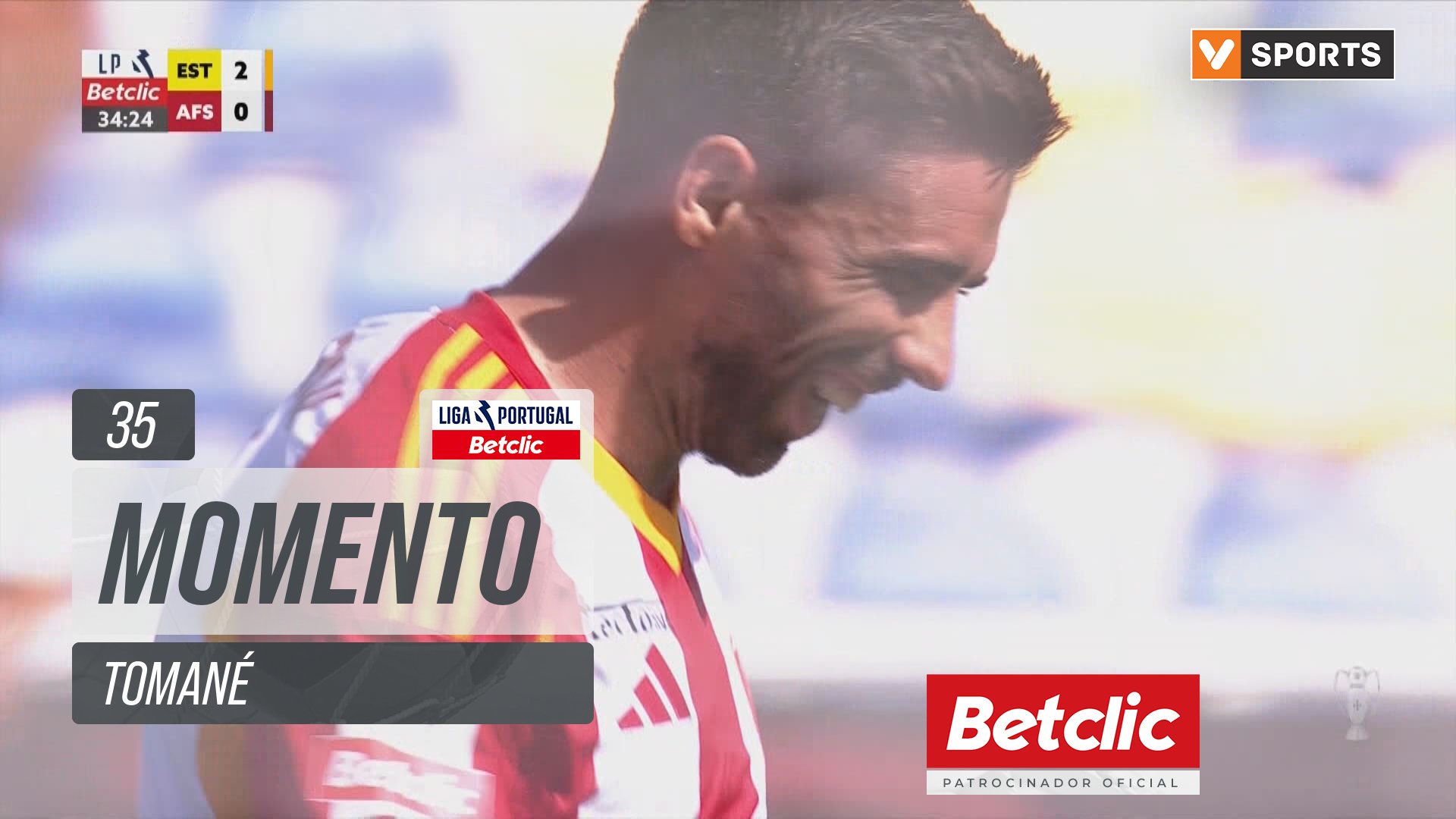 AVS, Jogada, Tomané aos 35'
