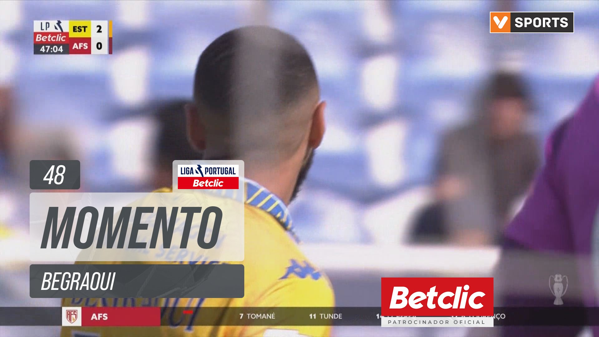 Estoril, Jogada, Begraoui aos 48'