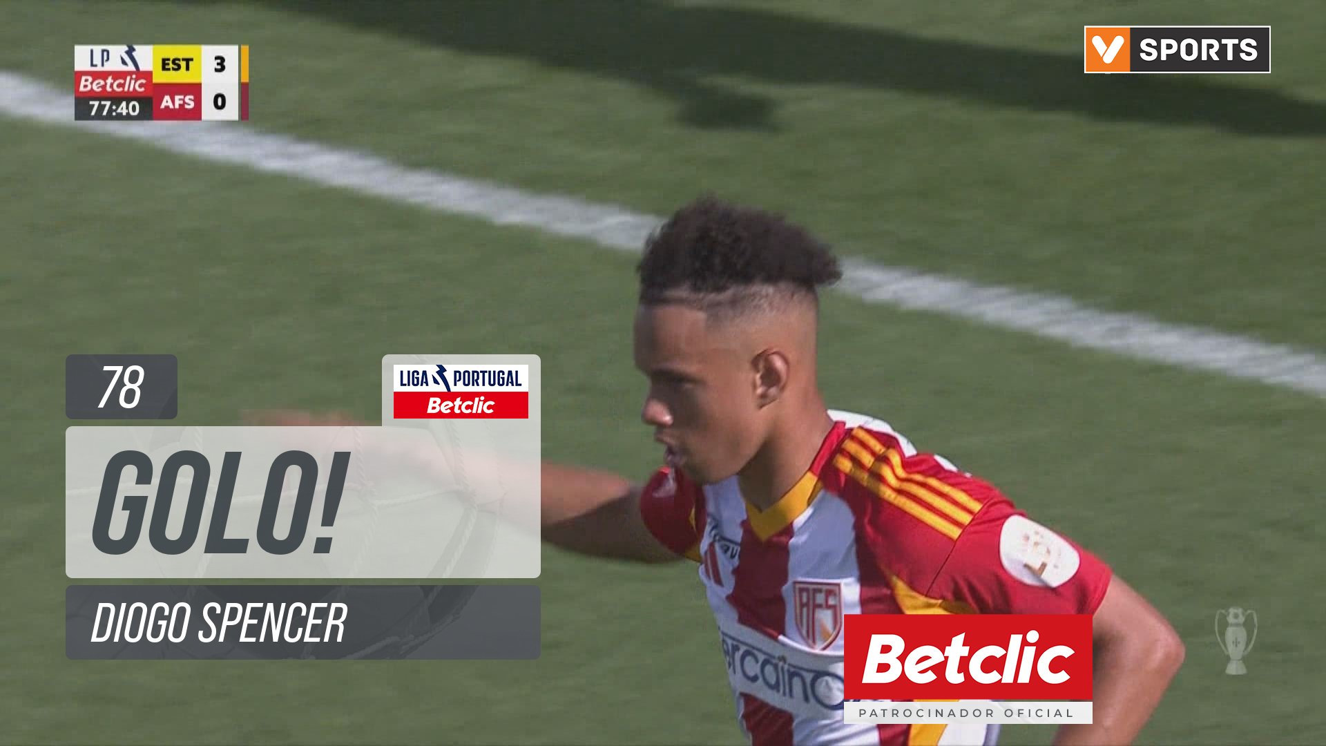 GOLO! AVS, Diogo Spencer aos 78', Estoril 3-1 AVS
