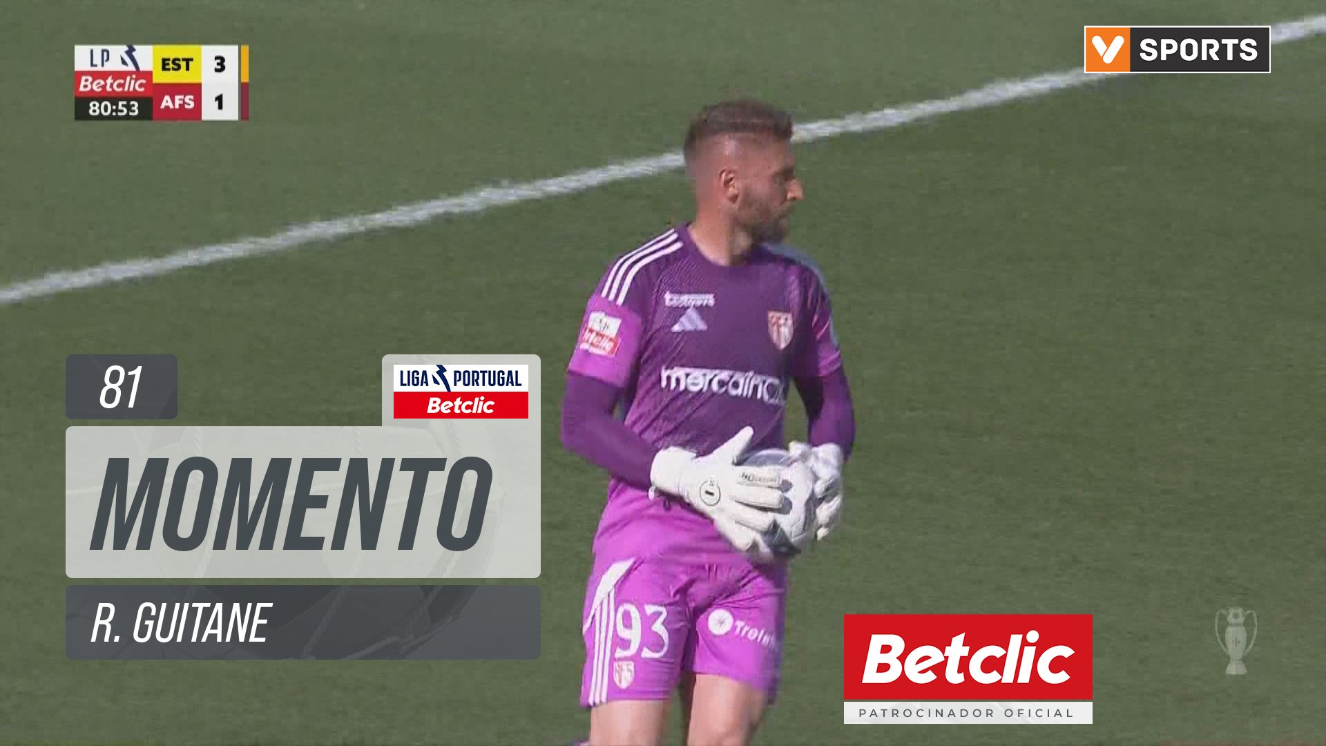 Estoril, Jogada, R. Guitane aos 81'