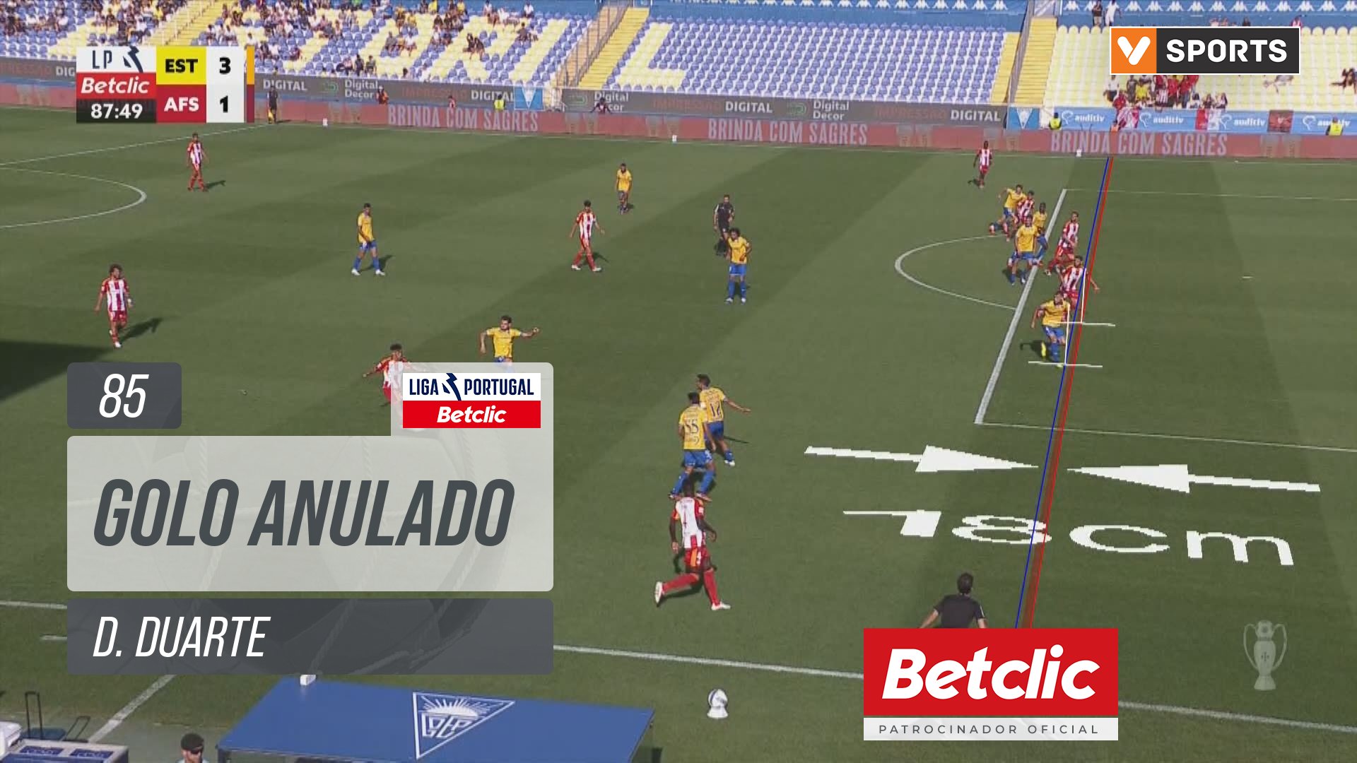AVS, Golo Anulado, D. Duarte aos 85'