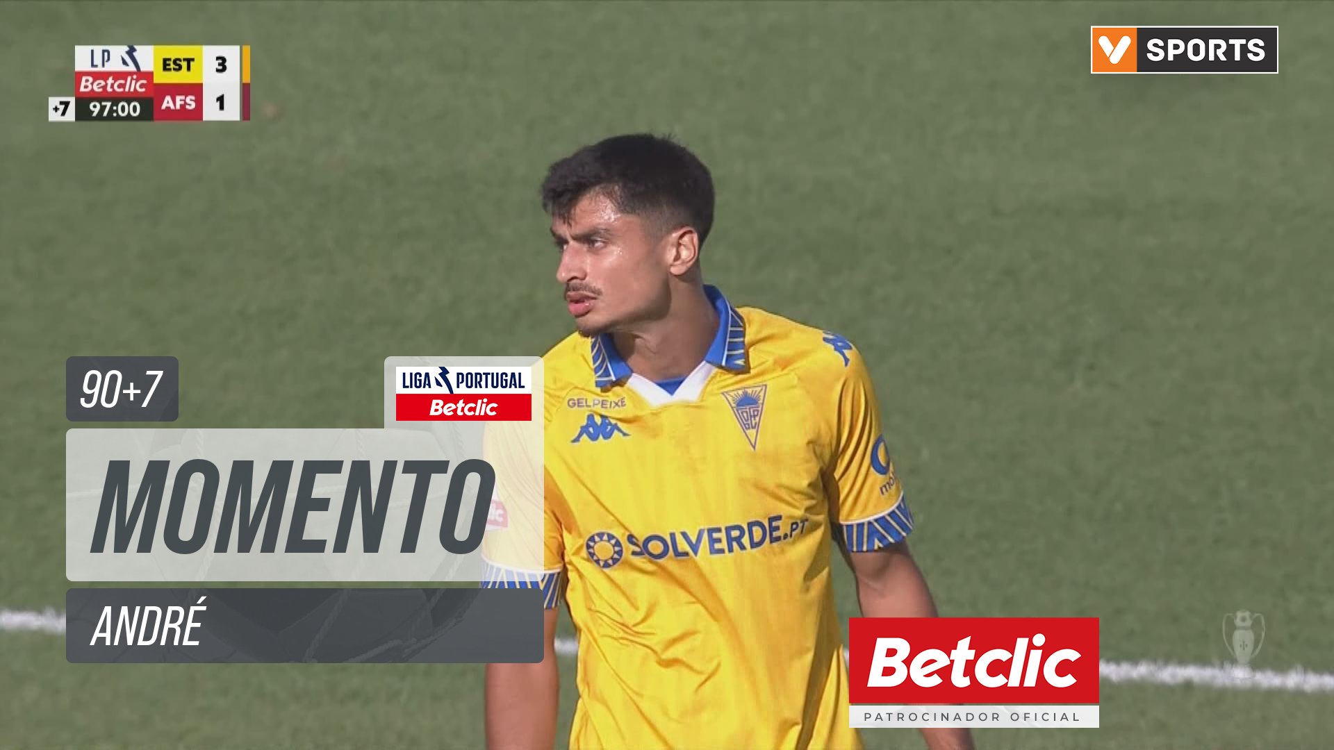 Estoril, Jogada, André aos 90'+7'