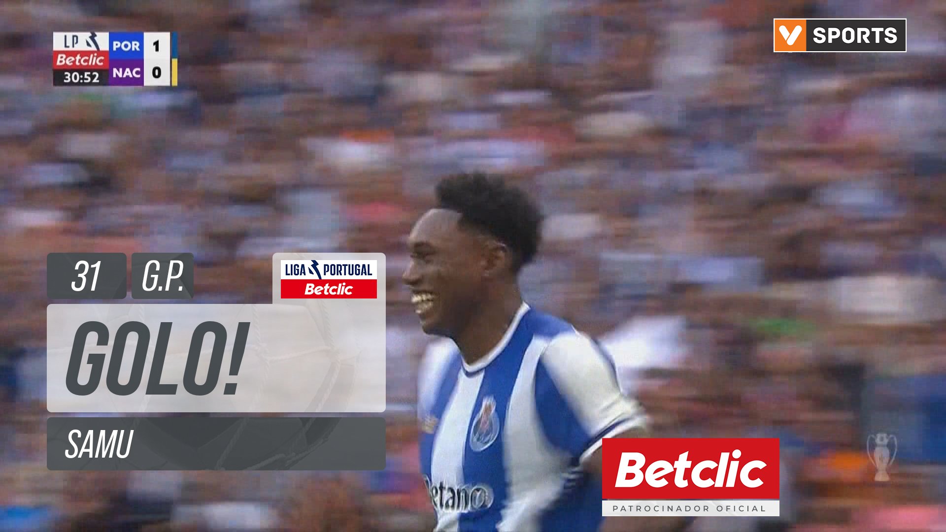 GOLO! FC Porto, Samu aos 31', FC Porto 1-0 Nacional