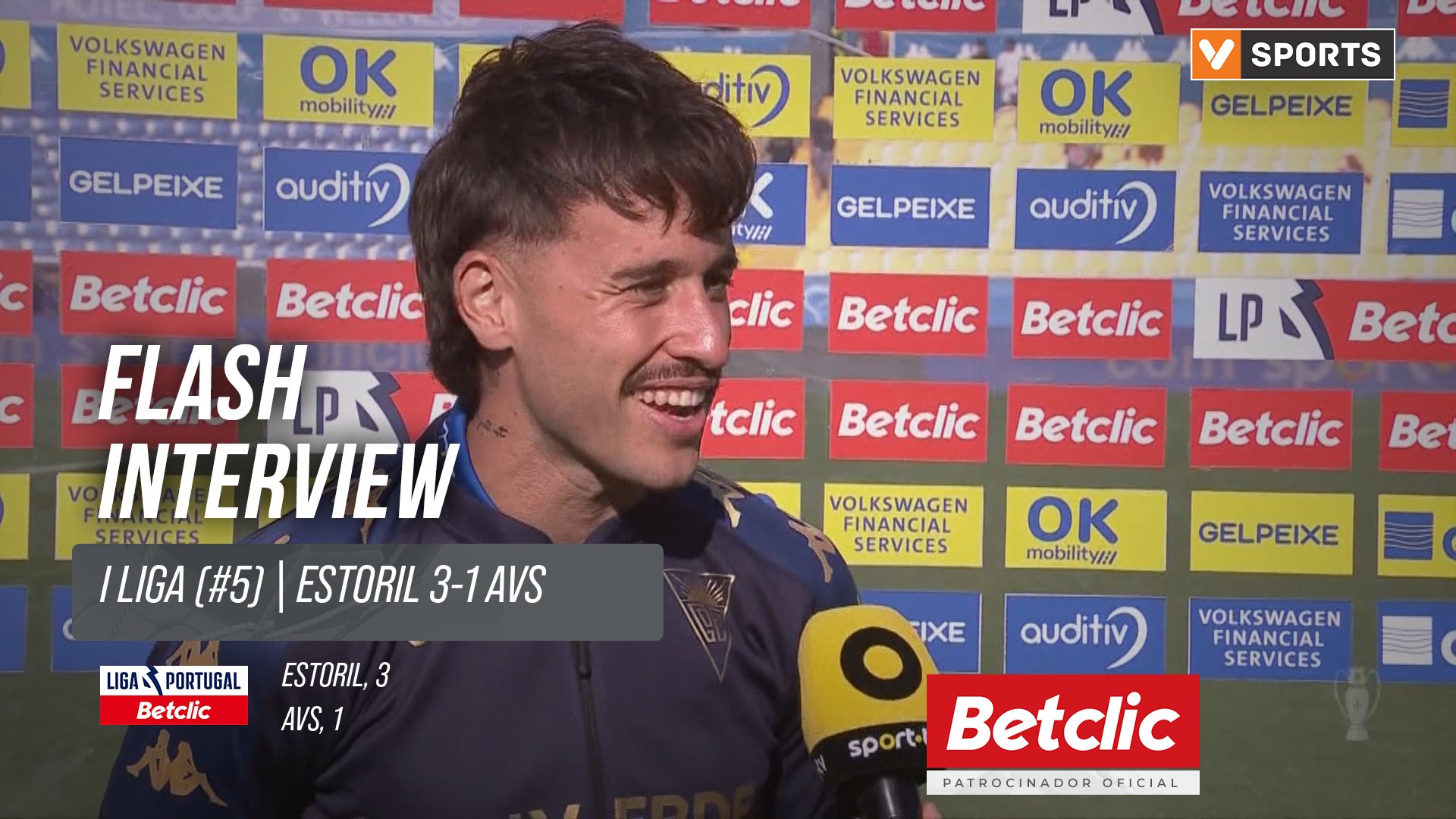 I Liga (#5) | Estoril 3-1 AVS: Flash Interview Ricard Sánchez