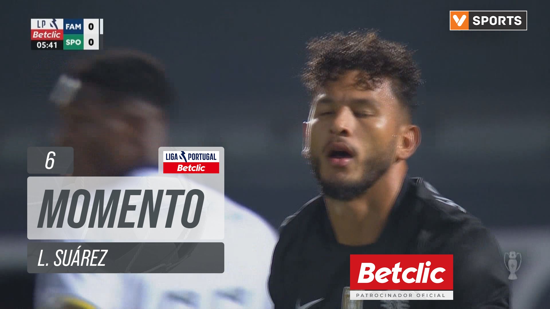 Sporting, Jogada, L. Suárez aos 6'
