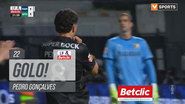 GOLO! Sporting, Pedro Gonçalves aos 22', Famalicão 1-1 Sporting