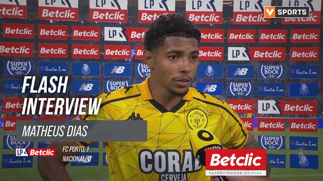 I Liga (#5) | FC Porto 1-0 Nacional: Flash Interview Matheus Dias