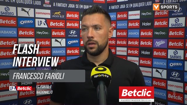 I Liga (#5) | FC Porto 1-0 Nacional: Flash Interview Francesco Farioli