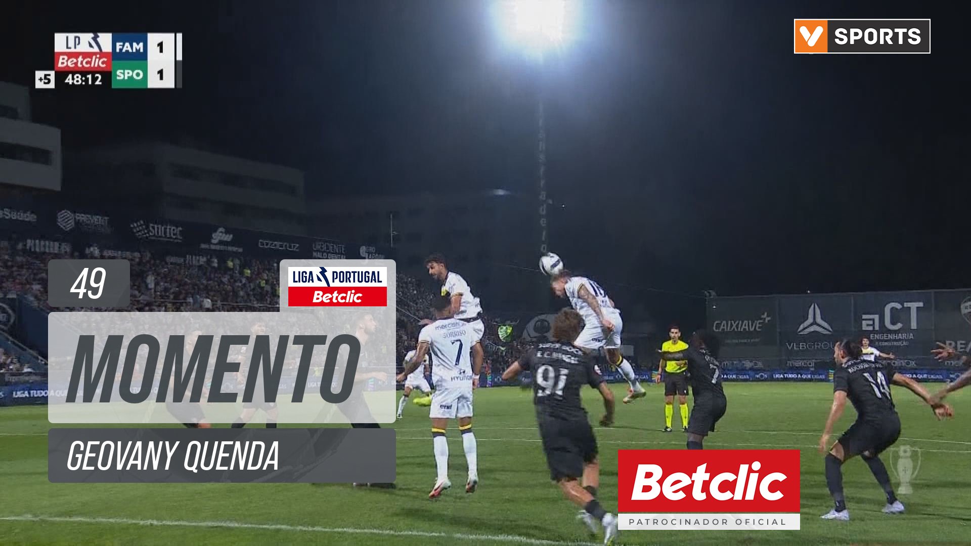 Sporting, Jogada, Geovany Quenda aos 49'