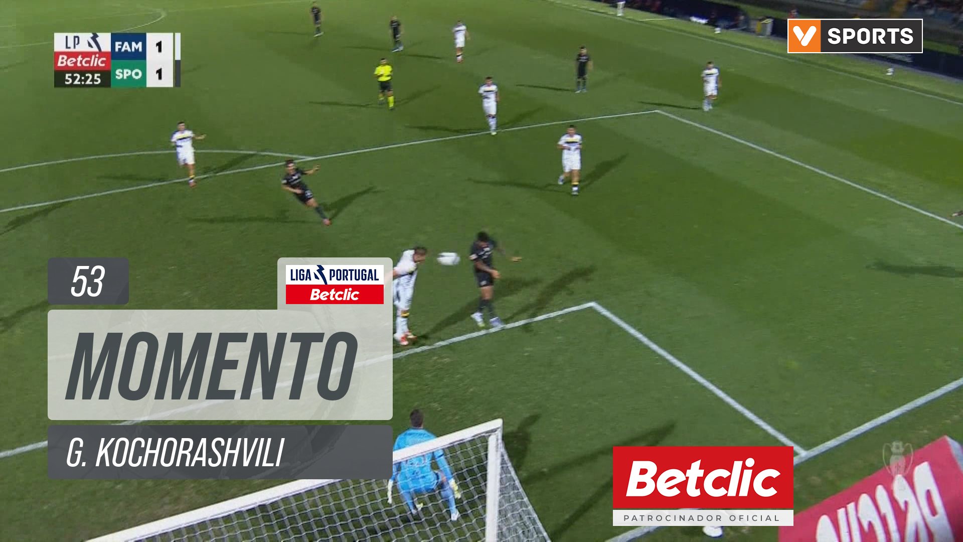 Sporting, Jogada, G. Kochorashvili aos 53'