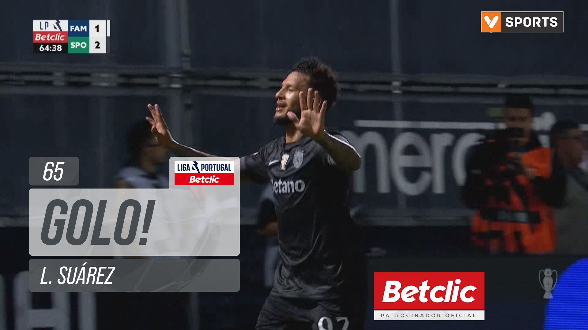 GOLO! Sporting, L. Suárez aos 65', Famalicão 1-2 Sporting