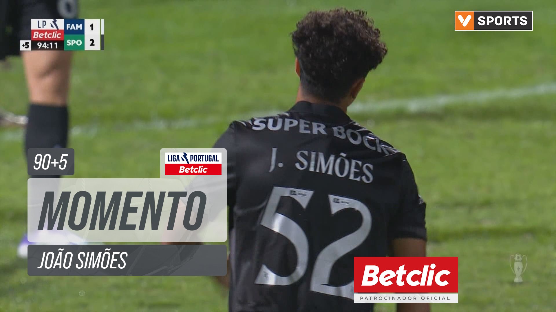 Sporting, Jogada, João Simões aos 90'+5'