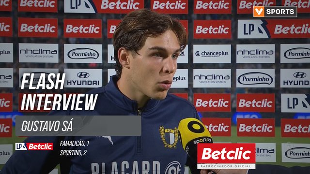 I Liga (#5) | Famalicão 1-2 Sporting: Flash Interview Gustavo Sá