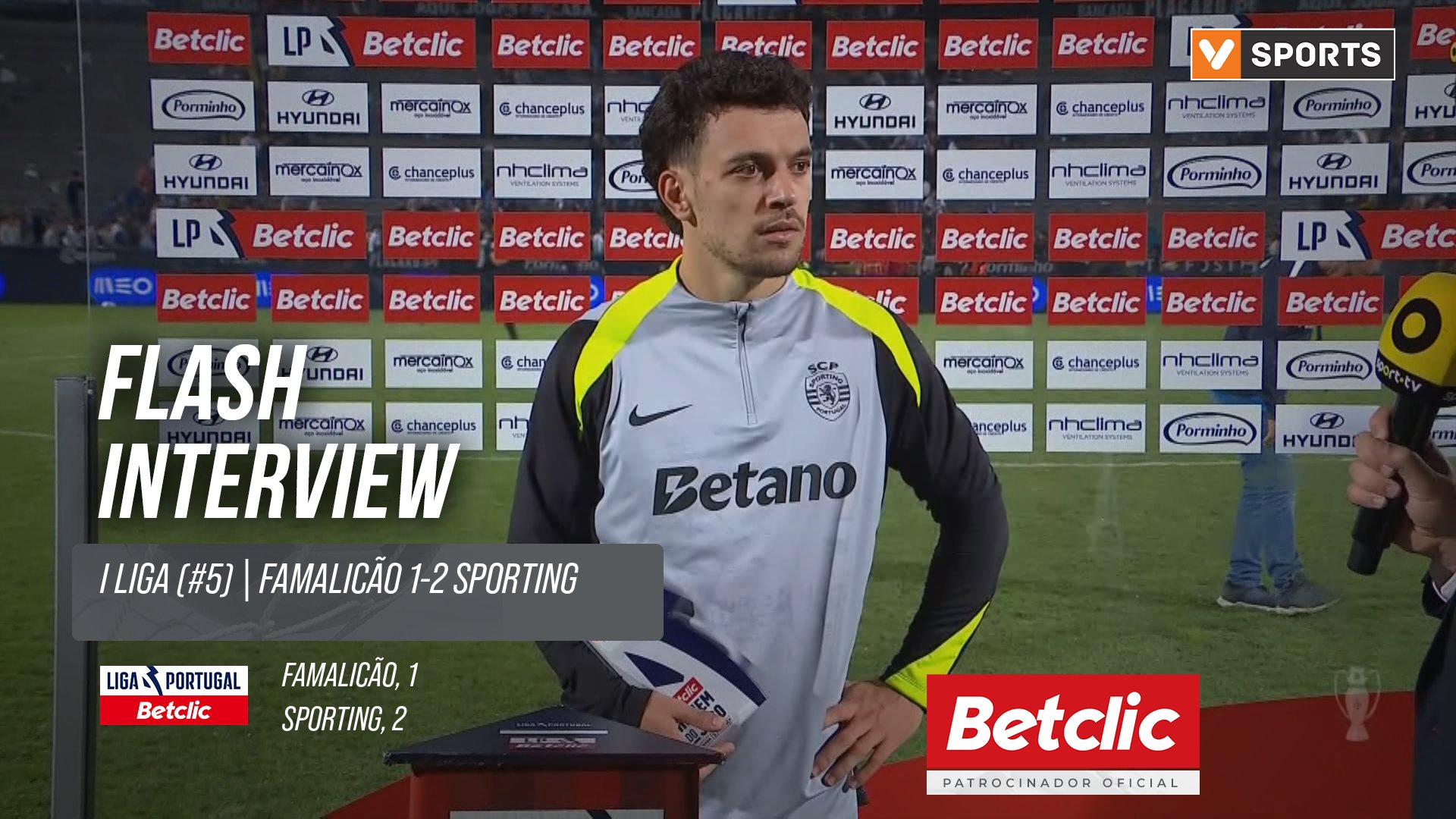 I Liga (#5) | Famalicão 1-2 Sporting: Flash Interview Pedro Gonçalves