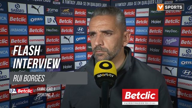I Liga (#5) | Famalicão 1-2 Sporting: Flash Interview Rui Borges
