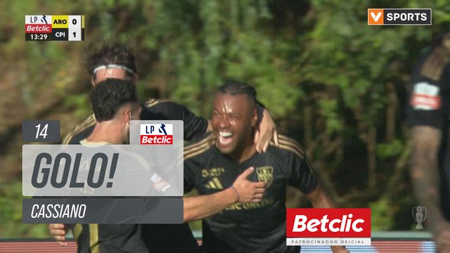 GOLO! Casa Pia, Cassiano aos 14', Arouca 0-1 Casa Pia