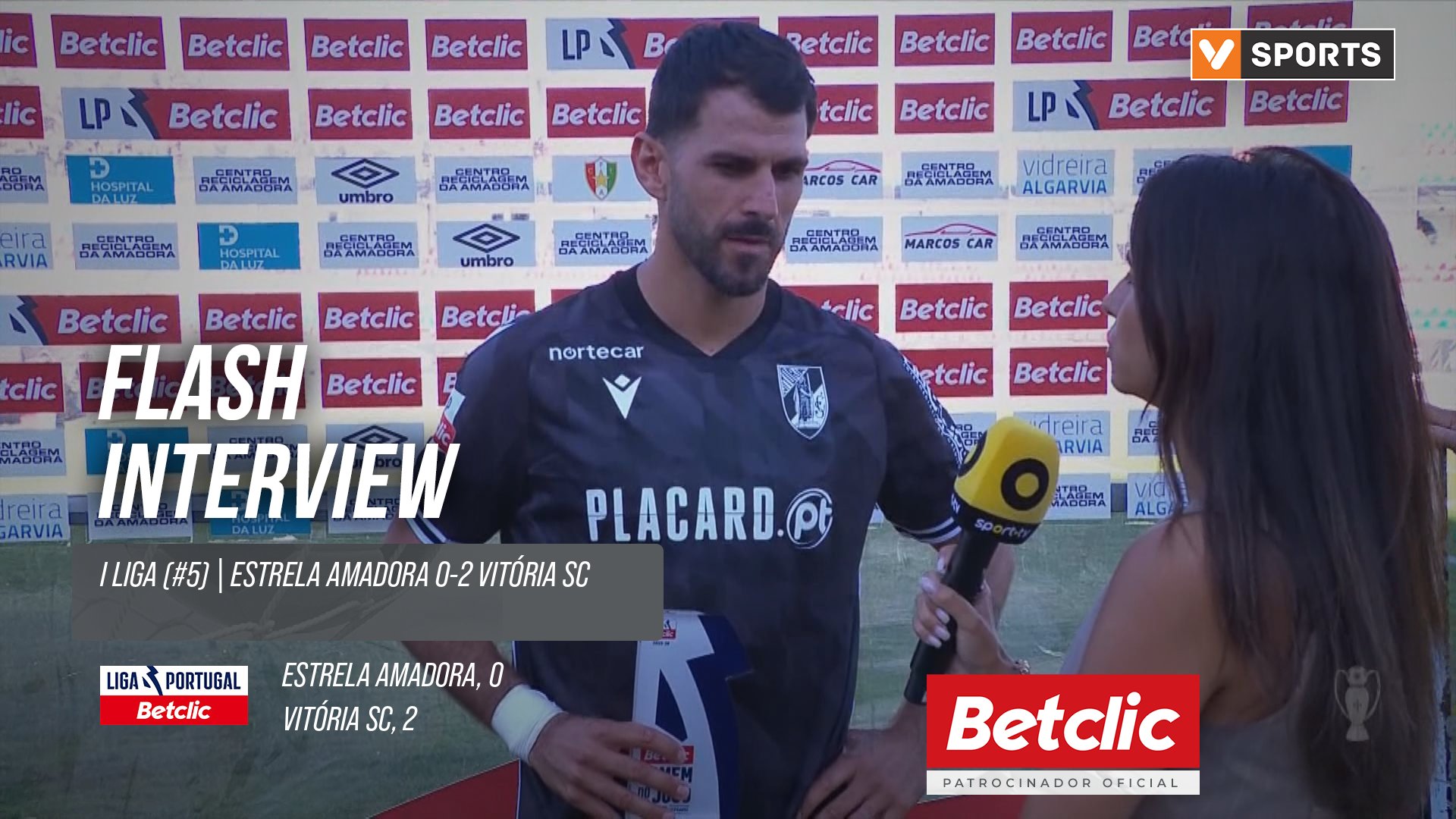 I Liga (#5) | Estrela Amadora 0-2 Vitória SC: Flash Interview Nélson Oliveira