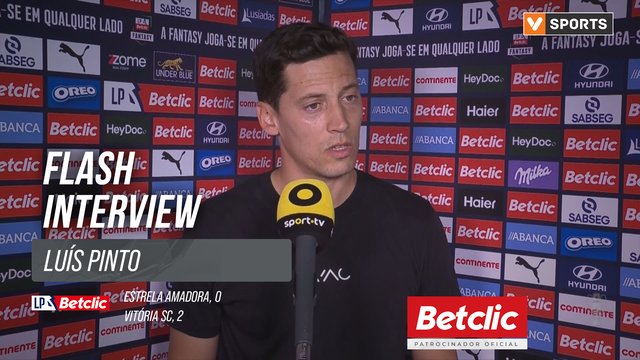 I Liga (#5) | Estrela Amadora 0-2 Vitória SC: Flash Interview Luís Pinto