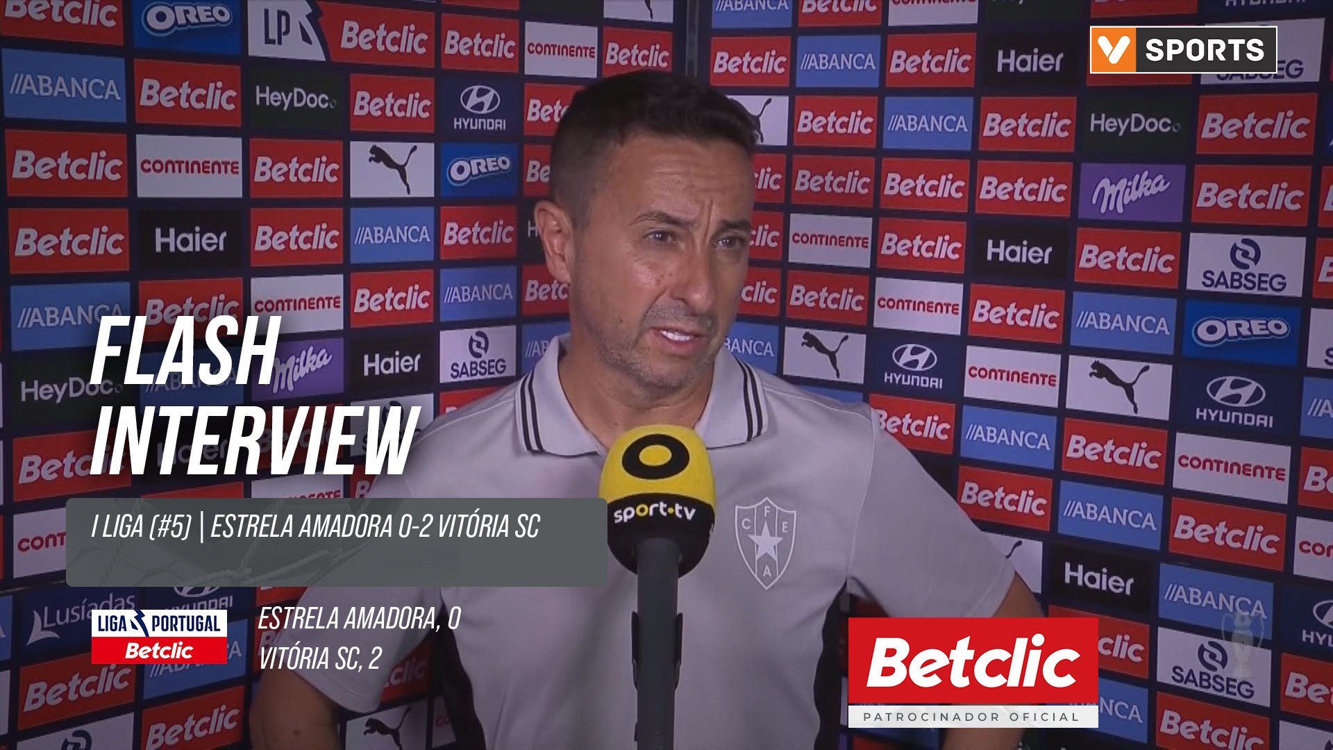 I Liga (#5) | Estrela Amadora 0-2 Vitória SC: Flash Interview Luís Silva