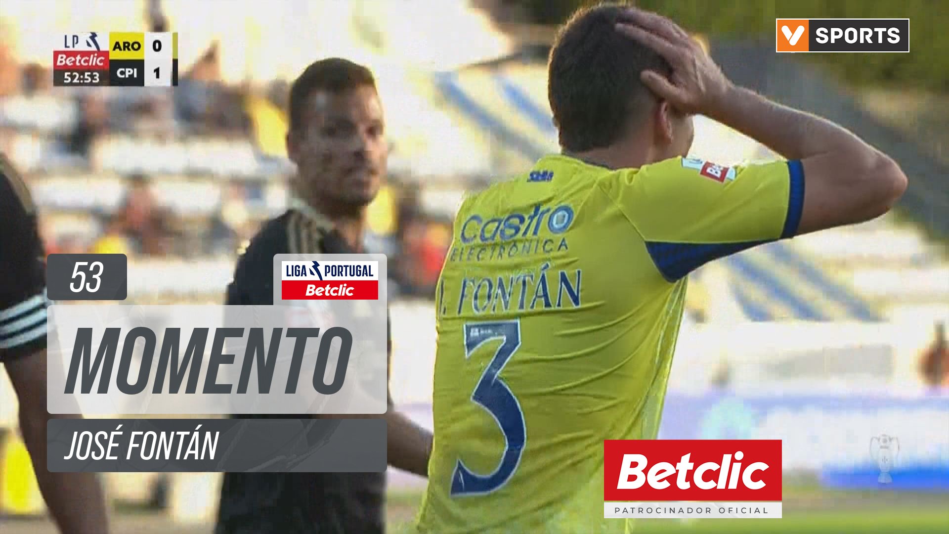 Arouca, Jogada, José Fontán aos 53'