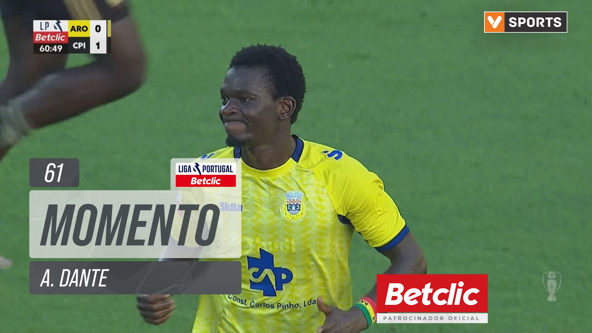 Arouca, Jogada, A. Dante aos 61'