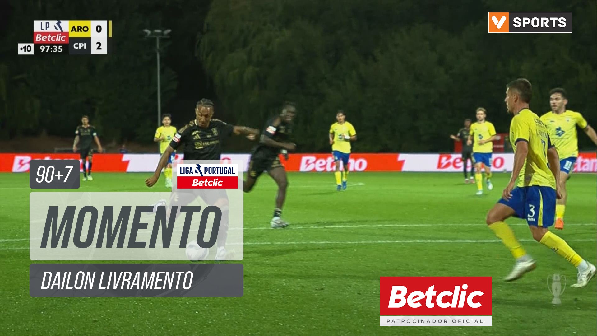 Casa Pia, Jogada, Dailon Livramento aos 90'+7'