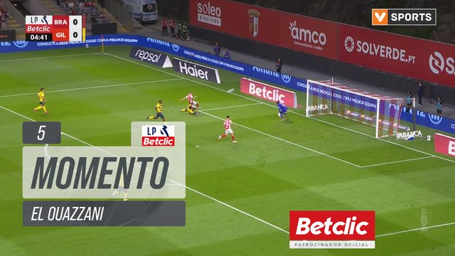Braga, Jogada, El Ouazzani aos 5'