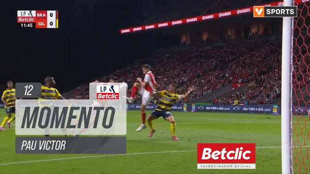 Braga, Jogada, Pau Victor aos 12'