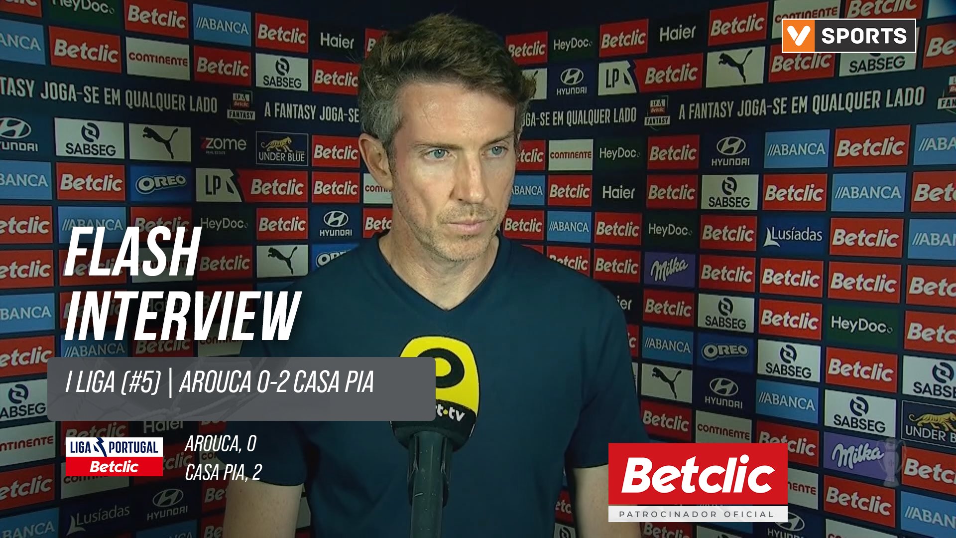 I Liga (#5) | Arouca 0-2 Casa Pia: Flash Interview Vasco Seabra