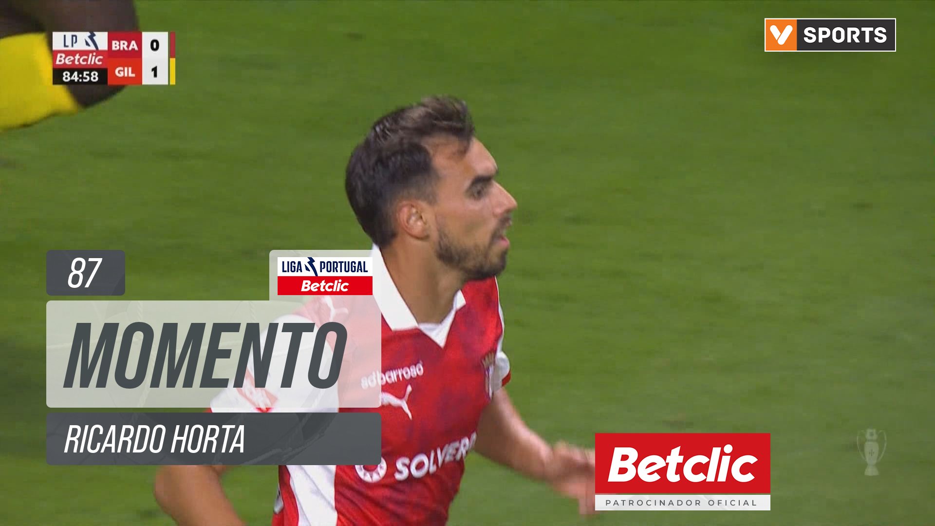Braga, Jogada, Ricardo Horta aos 87'