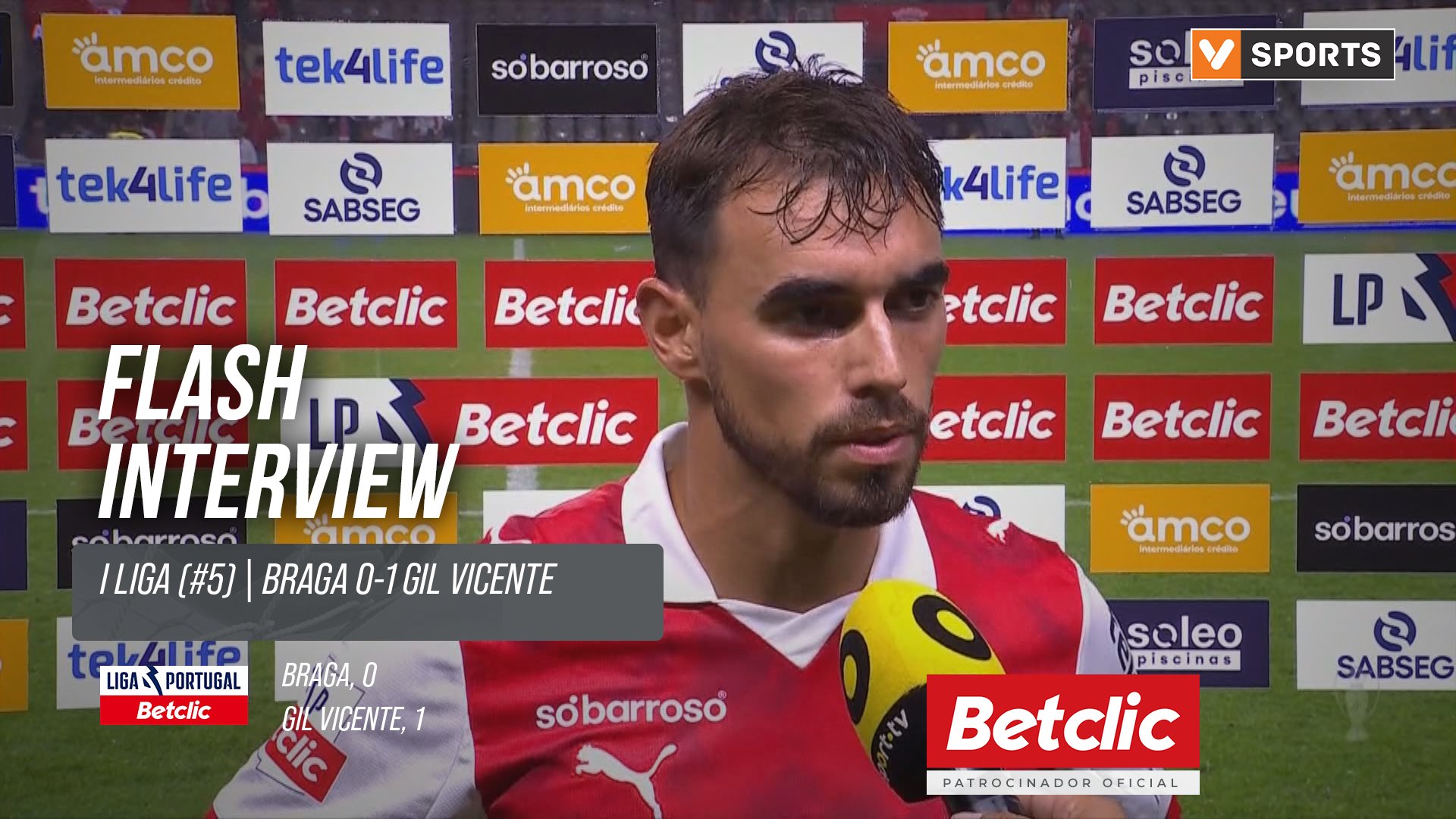 I Liga (#5) | Braga 0-1 Gil Vicente: Flash Interview Ricardo Horta