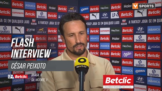 I Liga (#5) | Braga 0-1 Gil Vicente: Flash Interview César Peixoto
