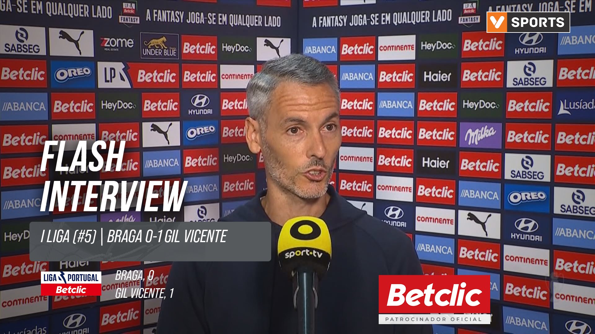 I Liga (#5) | Braga 0-1 Gil Vicente: Flash Interview Carlos Vicens