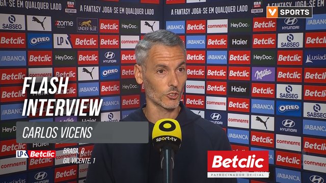 I Liga (#5) | Braga 0-1 Gil Vicente: Flash Interview Carlos Vicens