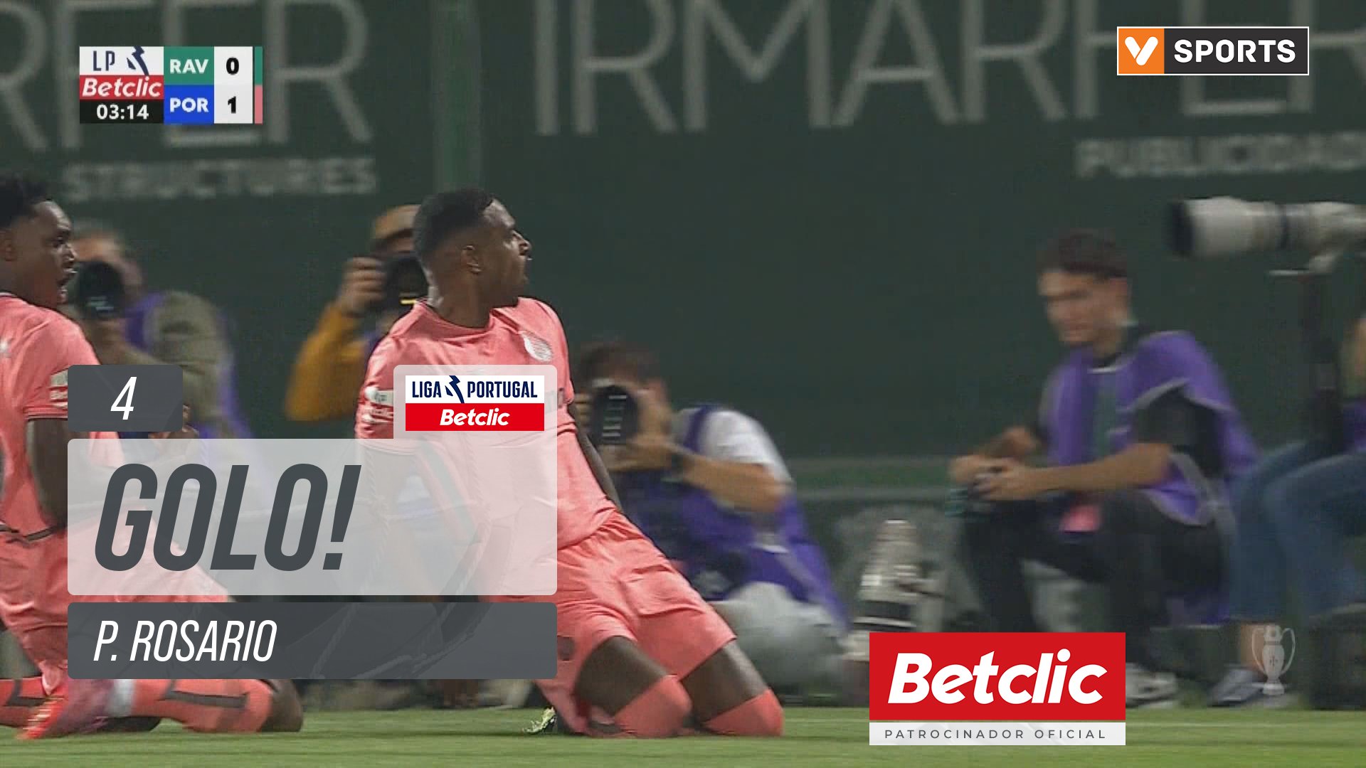 GOLO! FC Porto, P. Rosario aos 4', Rio Ave 0-1 FC Porto