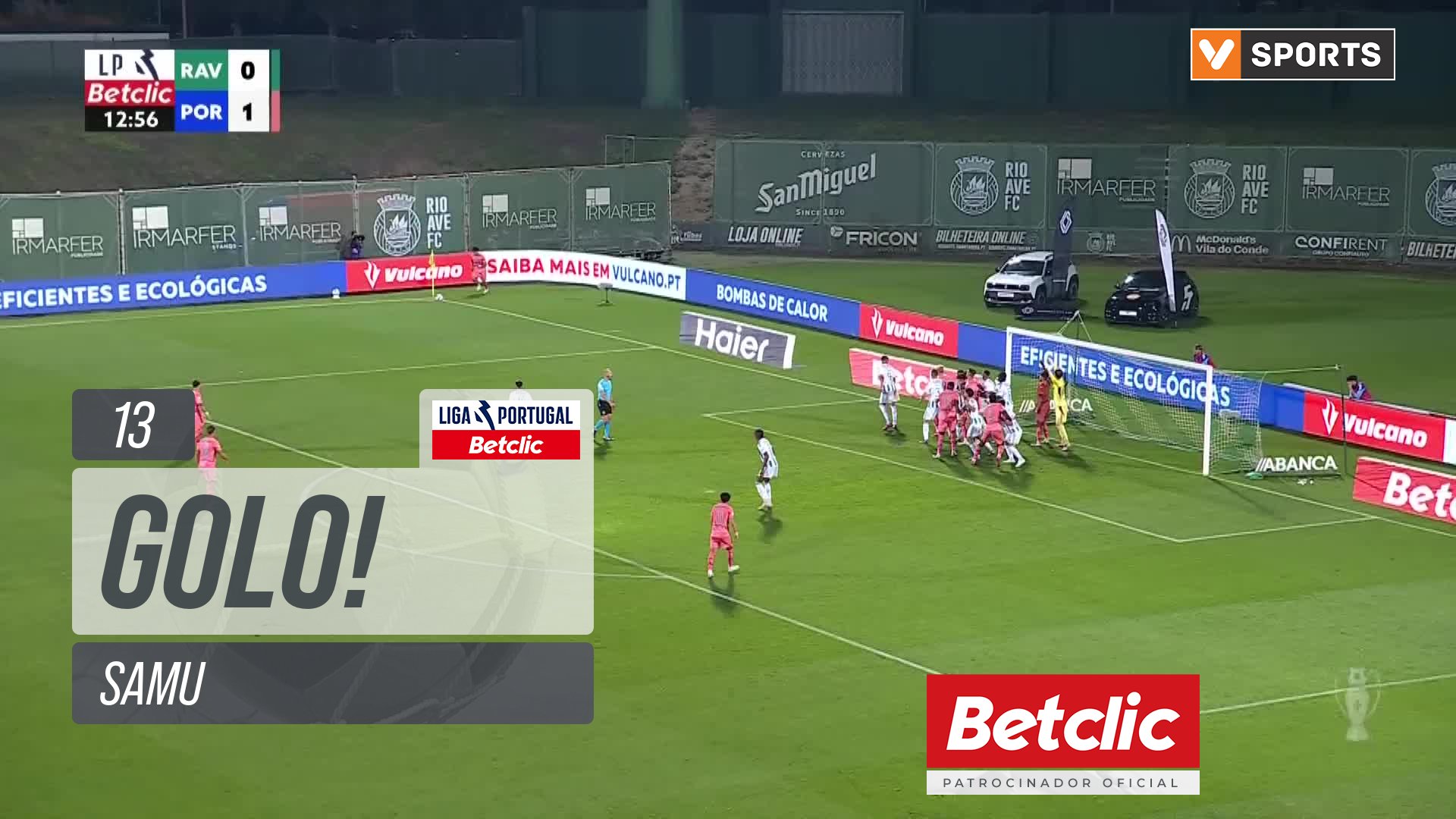 GOLO! FC Porto, Samu aos 13', Rio Ave 0-2 FC Porto