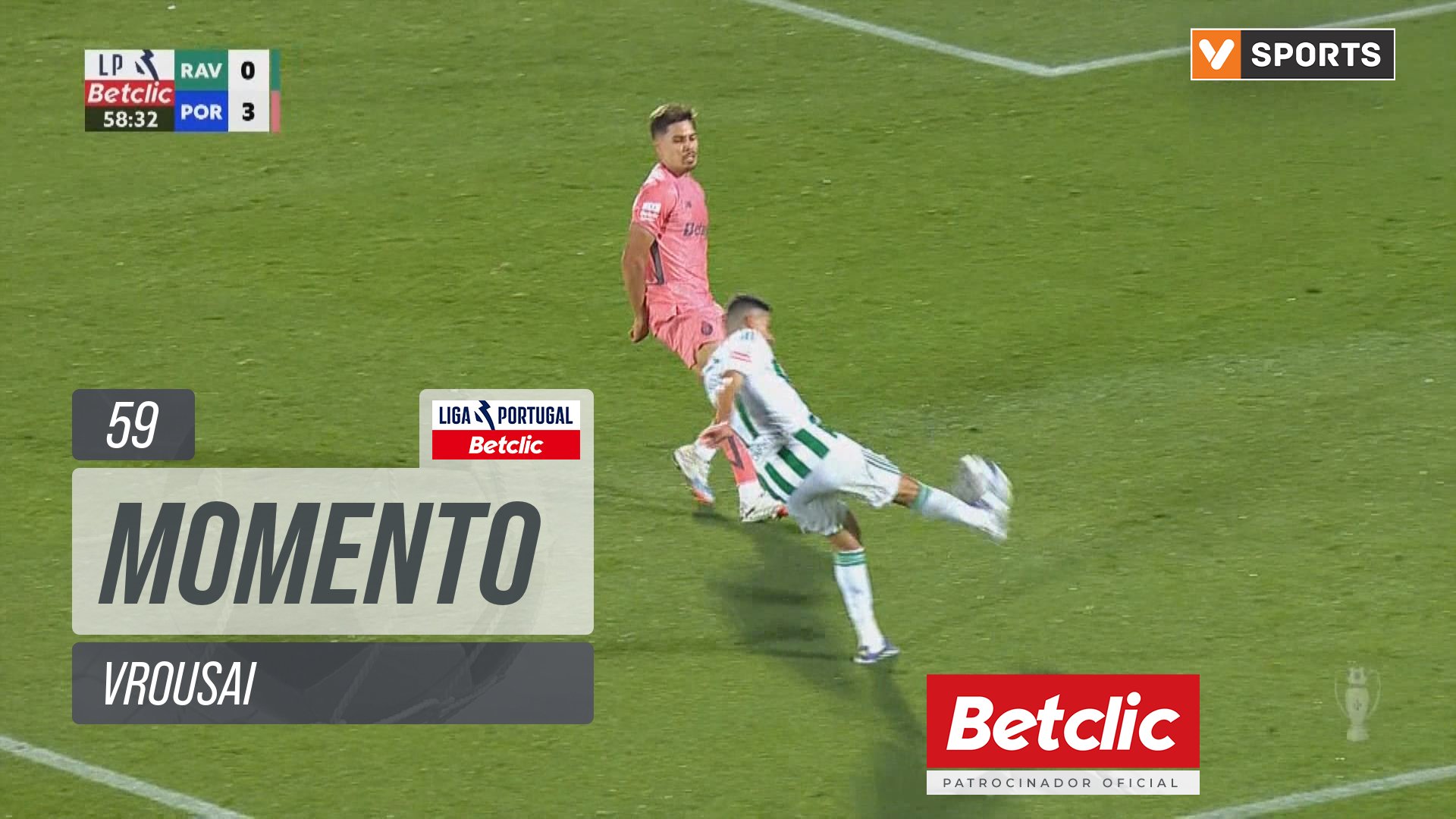 Rio Ave, Jogada, Vrousai aos 59'