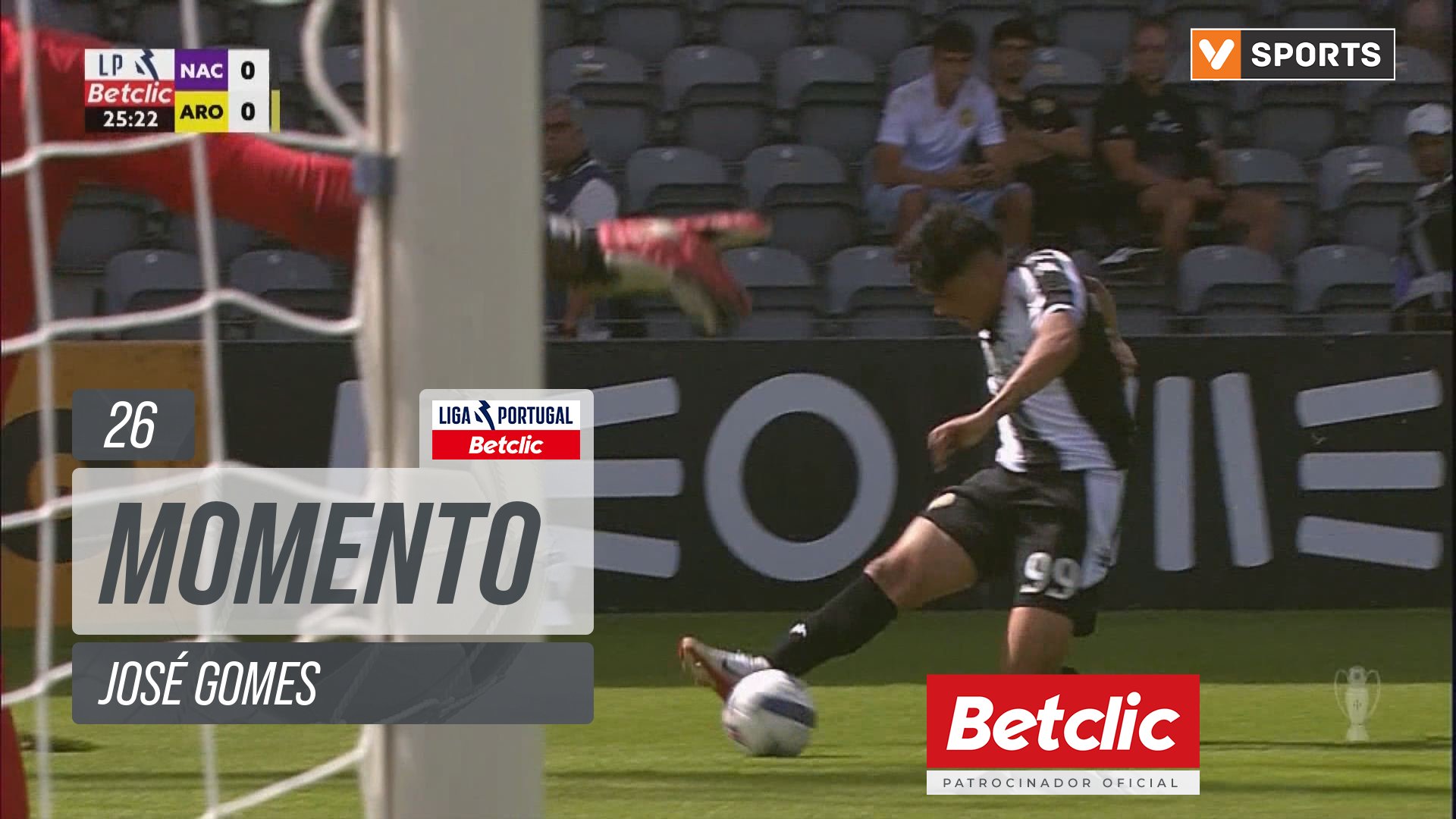 Nacional, Jogada, José Gomes aos 26'