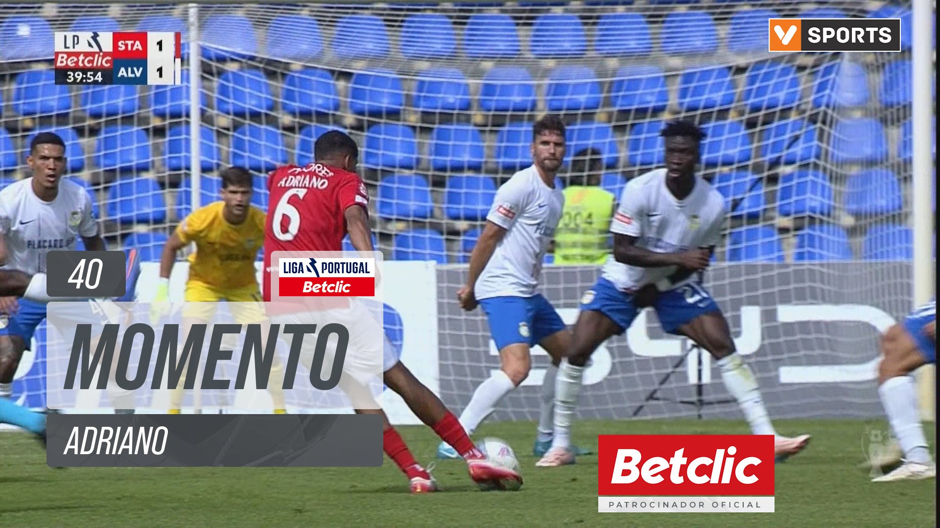 Santa Clara, Jogada, Adriano aos 40'