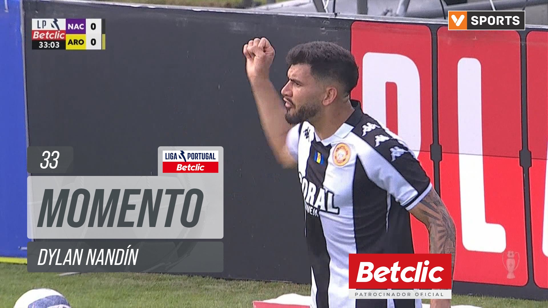 Arouca, Jogada, Dylan Nandín aos 33'