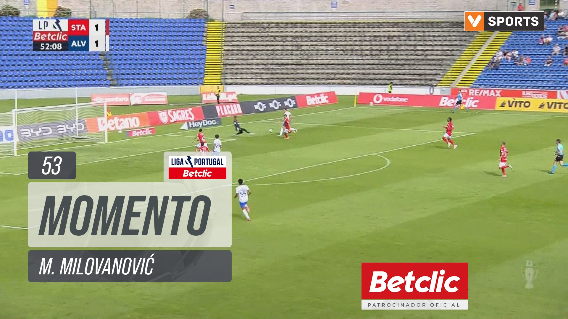 Alverca, Jogada, M. Milovanović aos 53'