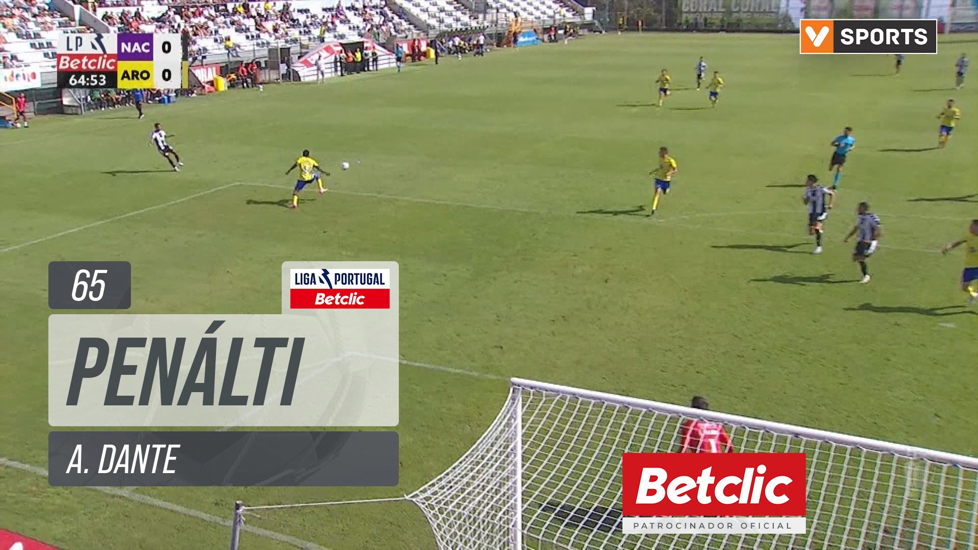 Arouca, Penálti, A. Dante aos 65'