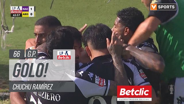 GOLO! Nacional, Chuchu Ramírez aos 66', Nacional 1-0 Arouca