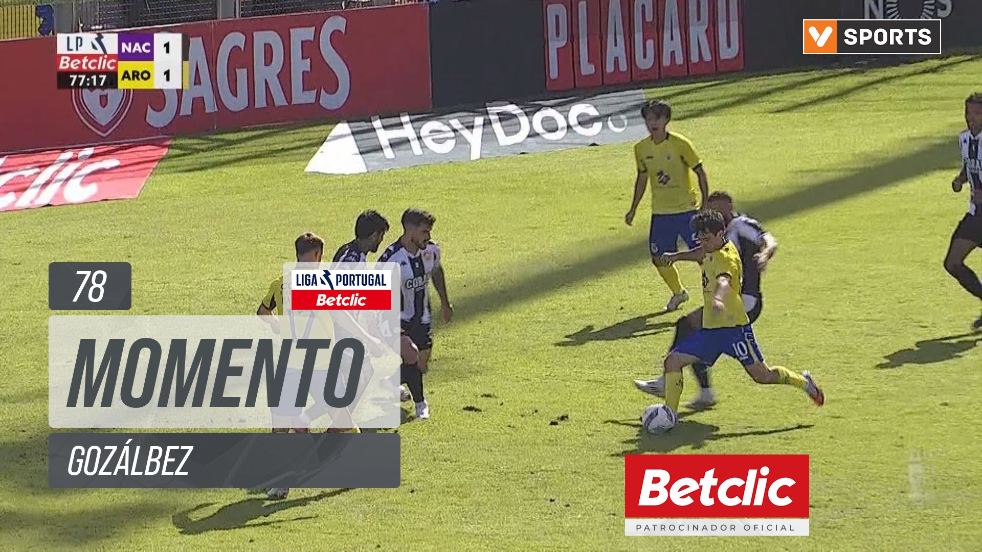 Arouca, Jogada, Gozálbez aos 78'