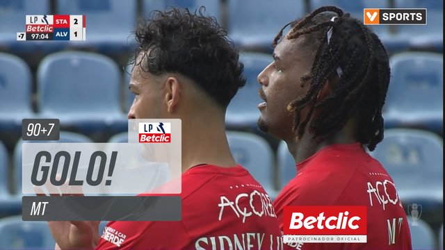 GOLO! Santa Clara, MT aos 90'+7', Santa Clara 2-1 Alverca