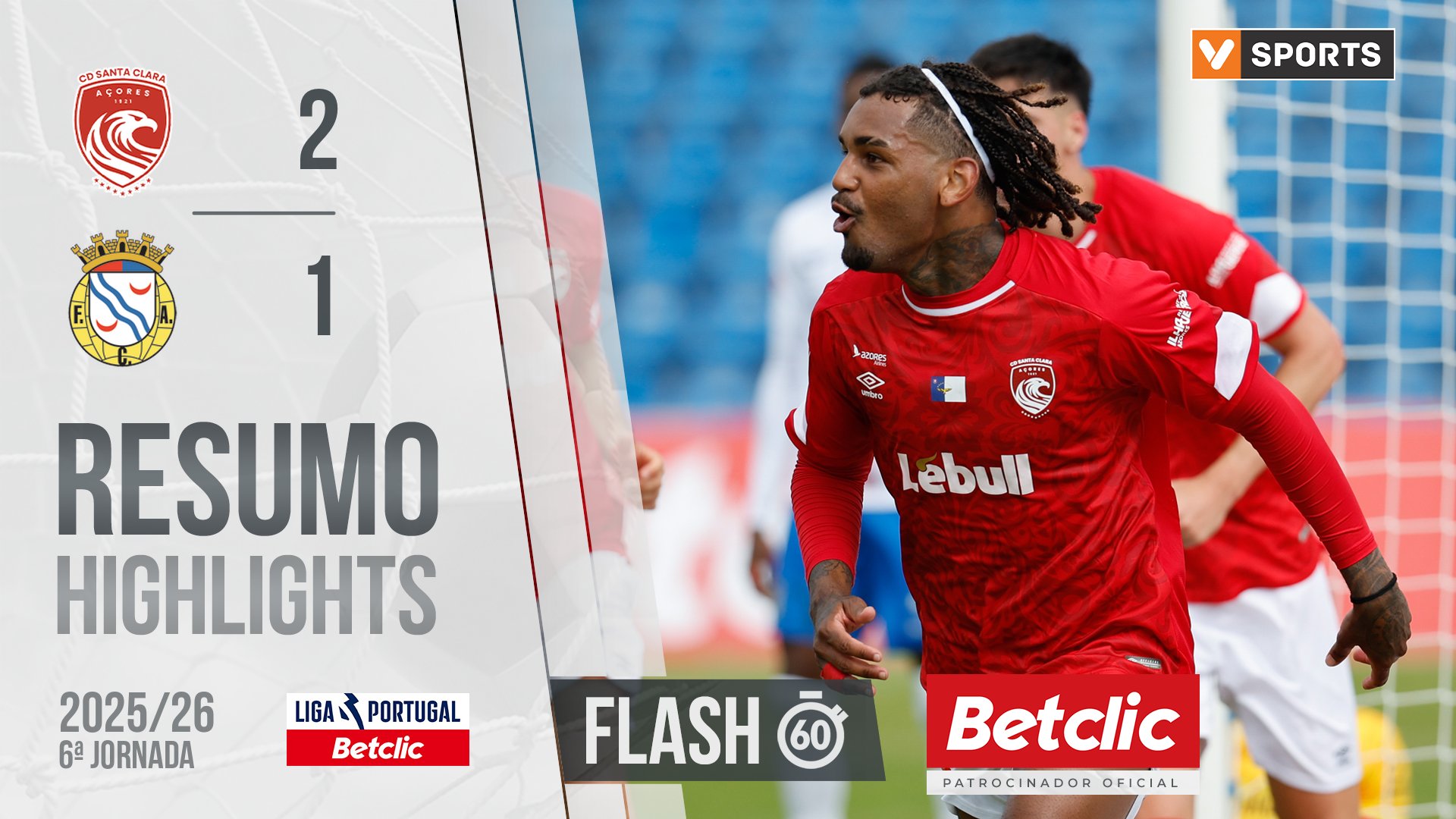 Liga Portugal Betclic (6ªJ): Resumo Flash Santa Clara 2-1 Alverca